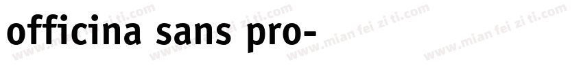 officina sans pro字体转换